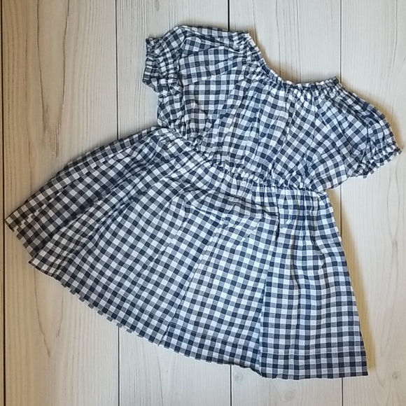 NWT Gap baby navy gingham print dress (size 12-18 mo) - Picture 2 of 13